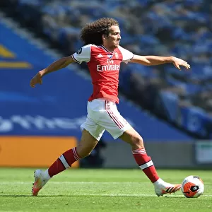 Empty Stands: Matteo Guendouzi of Arsenal in Action against Brighton & Hove Albion (2020)