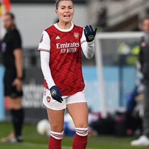 Steph Catley in Action: Arsenal Women vs Birmingham City Women, FA WSL Match, 2020-21