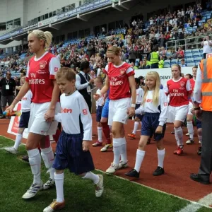 Steph Houghton and Ellen White (Arsenal). Arsenal Ladies 2: 0 Bristol Academy