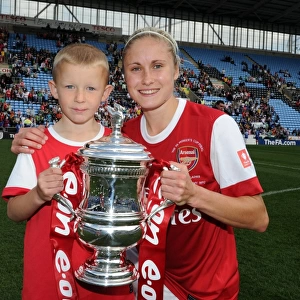 Steph Houghton with the FA Cup: Arsenal's Victory over Bristol Academy (2011)