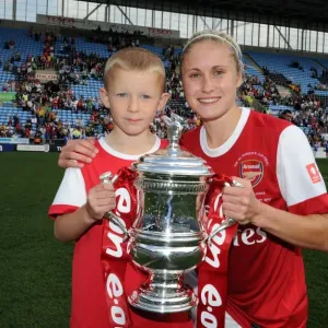 Steph Houghton with the FA Cup: Arsenal's Victory over Bristol Academy (2011)