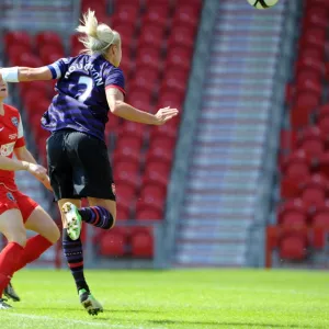 Steph Houghton scores Arsenals 1st goal. Arsenal Ladies 3: 0 Bristol Academy. Womens FA Cup Final