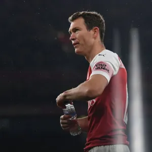Stephan Lichtsteiner in Action: Arsenal vs Blackpool, Carabao Cup 2018-19
