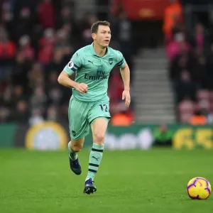 Stephan Lichtsteiner in Action: Southampton vs Arsenal, Premier League 2018-19
