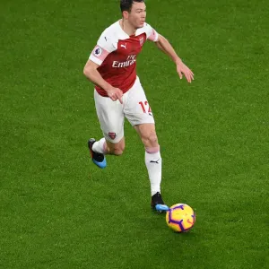 Stephan Lichtsteiner Print - Arsenal vs Cardiff Premier League 2018-19