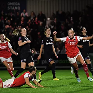 Stina Blackstenius Scores Her Second Goal: Arsenal Women's Super League Triumph Over West Ham United