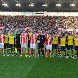 Stoke City vs. Arsenal: Premier League Showdown - Arsenal Team vs. Stoke Team (2014-15) Stoke City vs. Arsenal: Premier League Showdown - Arsenal Team vs. Stoke Team (2014-15)