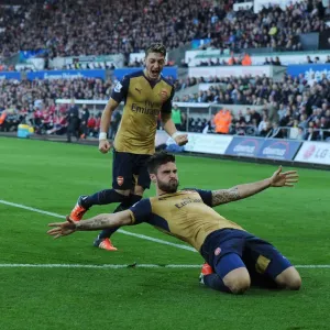 Season 2015-16 Prints: Swansea City v Arsenal 2015-16