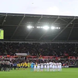Print of Swansea vs Arsenal Premier League match at Liberty Stadium