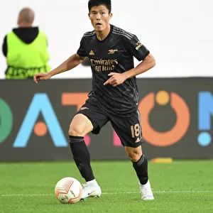 Takehiro Tomiyasu in Action: Arsenal vs. FC Zurich, Europa League 2022-23