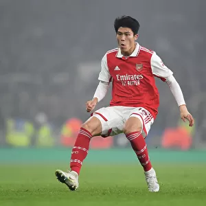 Takehiro Tomiyasu in Action: Arsenal vs. FC Zurich - UEFA Europa League 2022-23