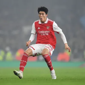 Takehiro Tomiyasu in Action: Arsenal vs. FC Zurich - UEFA Europa League 2022-23