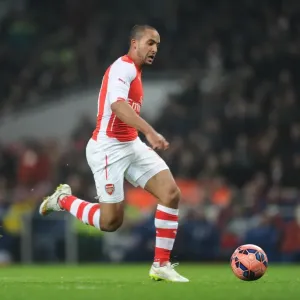 Theo Walcott in Action for Arsenal against Hull City - FA Cup 2014-15