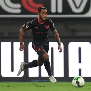 Theo Walcott in Action: Arsenal vs. Bayern Munich, 2017 Pre-Season Friendly in Shanghai