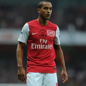 Theo Walcott in Action: Arsenal vs. West Bromwich Albion, Premier League 2011-12