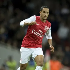 Theo Walcott in Action: Arsenal vs Fulham, 2011-12 Premier League Theo Walcott in Action: Arsenal vs Fulham, 2011-12 Premier League
