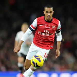 Theo Walcott in Action: Arsenal vs Fulham, Premier League 2012-13