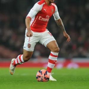 Theo Walcott in Action: Arsenal vs Hull City - FA Cup Third Round, 2015