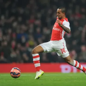 Theo Walcott in Action: Arsenal vs Hull City - FA Cup Third Round, 2015