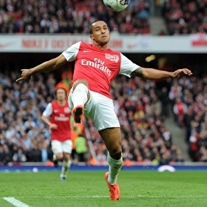 Theo Walcott in Action: Arsenal vs Manchester City, Premier League 2011-12