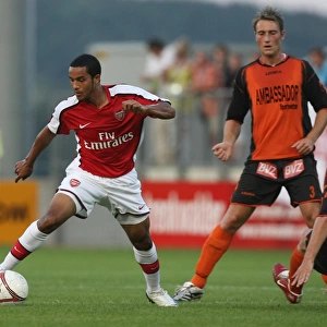 Theo Walcott in Action: Arsenal's Star Forward vs Burgenland, Austria 2008
