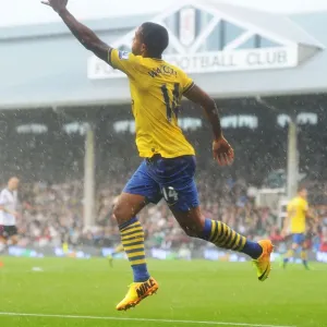Theo Walcott in Action: Fulham vs. Arsenal, Premier League 2013-14 Theo Walcott in Action: Fulham vs. Arsenal, Premier League 2013-14