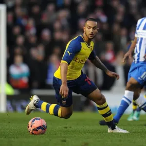Theo Walcott in Action Print, FA Cup 2014/15