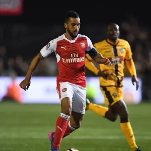 Theo Walcott in Action: Sutton United vs. Arsenal - Emirates FA Cup Fifth Round
