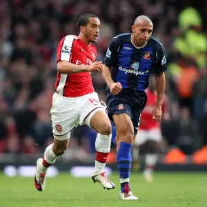 Theo Walcott (Arsenal) Anton Ferdinand (Sunderland). Arsenal 2: 0 Sunderland