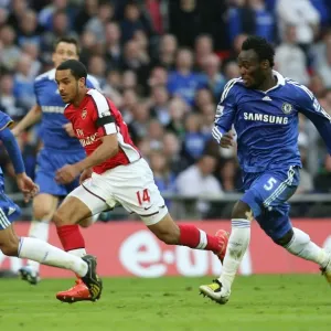Theo Walcott (Arsenal) Ashley Cole and Michael Essien (Chelsea)