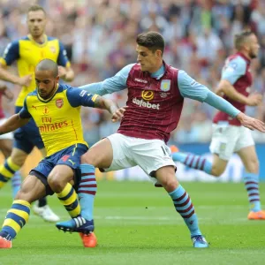 Theo Walcott (Arsenal). Ashley Westwood (Villa). Arsenal 4: 0 Aston Villa. FA Cup Final