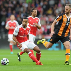 Theo Walcott (Arsenal) David Meyler (Hull). Hull City 1: 4 Arsenal. Premier League