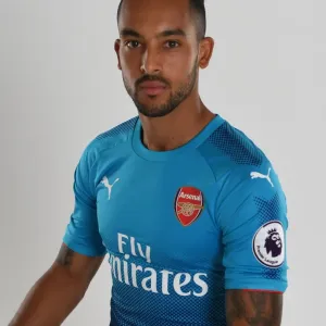 Theo Walcott at Arsenal Football Club 2017-18 Team Photocall