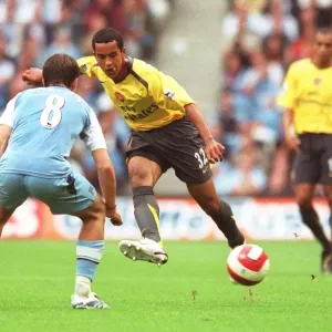 Theo Walcott (Arsenal) Joey Barton (Man City) Print Theo Walcott (Arsenal) Joey Barton (Man City) Print