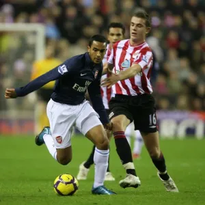 Theo Walcott (Arsenal) Jordan Henderson (Sunderland). Sunderland 1: 0 Arsenal