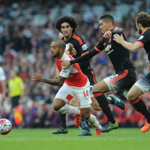 Theo Walcott (Arsenal) Marouane Fellaini, Chris Smalling and Daley Blind (Man Utd)