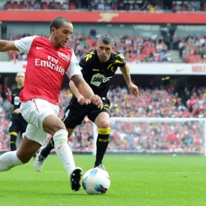 Theo Walcott (Arsenal) Paul Robinson (Bolton). Arsenal 3: 0 Bolton Wanderers