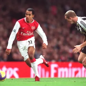 Theo Walcott (Arsenal) Peter Ramage (Newcastle) Theo Walcott (Arsenal) Peter Ramage (Newcastle)