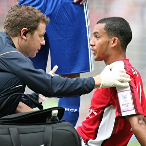Theo Walcott and Arsenal Physio Colin Lewin