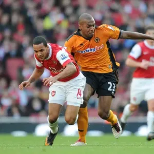 Theo Walcott (Arsenal) Ronald Zubar (Wolves). Arsenal 2: 0 Wolverhampton Wanderers