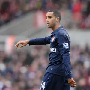 Theo Walcott (Arsenal). Stoke City 3: 1 Arsenal. FA Cup 4th Round. The Britannia Stadium Theo Walcott (Arsenal). Stoke City 3: 1 Arsenal. FA Cup 4th Round. The Britannia Stadium