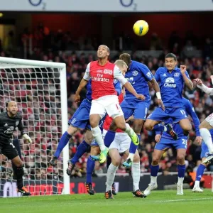 Theo Walcott (Arsenal) Tim Cahill (Everton). Arsenal 1: 0 Everton. Barclays Premier League