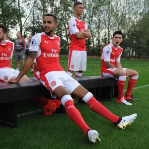 Theo Walcott at Arsenal's 2016-17 First Team Photocall Theo Walcott at Arsenal's 2016-17 First Team Photocall