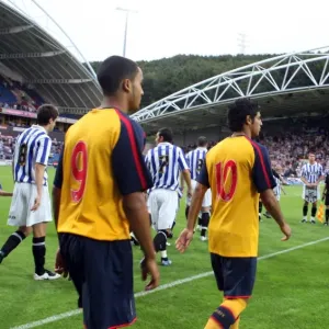 Theo Walcott and Carlos Vela (Arsenal) Theo Walcott and Carlos Vela (Arsenal)