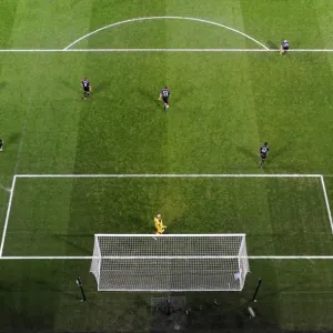 Theo Walcott celebrates scoring Arsenals 2nd goal. Arsenal 2: 2 Liverpool. Barclays Premier League