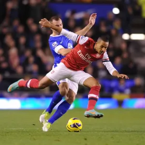 Theo Walcott Dashes Past Darren Gibson: Everton vs. Arsenal, Premier League 2012-13