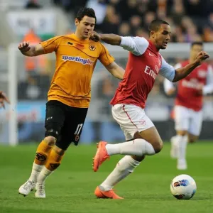Theo Walcott Dashes Past Matt Jarvis: Wolverhampton Wanderers vs. Arsenal, Premier League 2011-12 Theo Walcott Dashes Past Matt Jarvis: Wolverhampton Wanderers vs. Arsenal, Premier League 2011-12