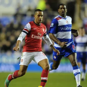 Theo Walcott Dashes Past Reading's Mikele Leigertwood in Arsenal's 2012-13 Premier League Clash