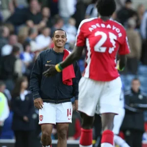 Theo Walcott and Emmanuel Adebayor Theo Walcott and Emmanuel Adebayor