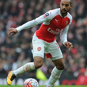 Theo Walcott in FA Cup Action: Arsenal vs. Hull City at Emirates Stadium